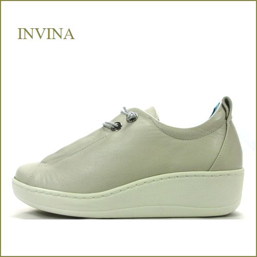 INVINA　インビナ iv2560lgy 　ライトグレイ　【少し厚底の可愛いデザイン・INVINA　歩行に優しい 安らぎのウェーブ調インソール】