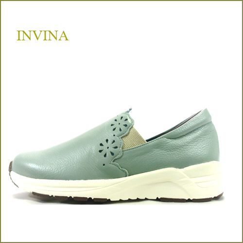 INVINA インビナ iv2584mi 　ミント　【小粋で可愛いフラワーカット！INVINA　歩行に優しいウェーブ調の安らぎインソール】