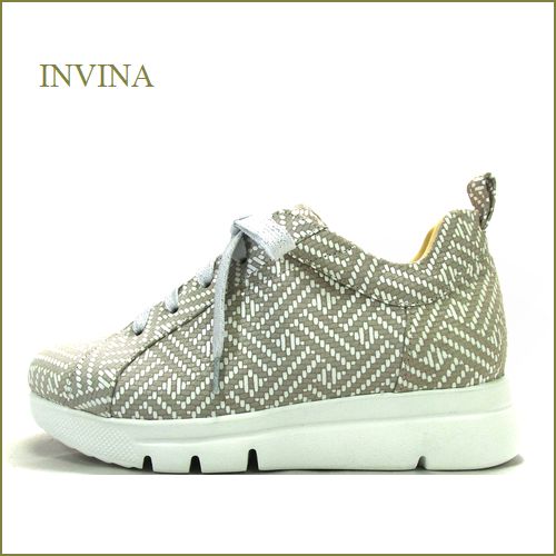 INVINA　インビナ iv50295gg　グレージュ　【新鮮オシャレ素材！INVINA 外反母趾対策の厚層インソール 大人のスニーカー】