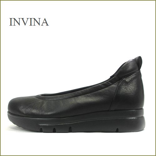 INVINA　インビナ iv5080bla 　ブラック　【外反母趾対策のラストを使用。。INVINA　気持ちよい土踏まずパッド。快適インソールのパンプス】