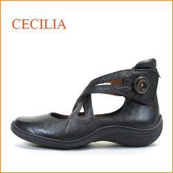 セシリア　cecilia  ce1918bl ブラック　【ピタッとフィットするクロスベルト・柔らかインソールでもっとフィット・cecilia・パンプス】