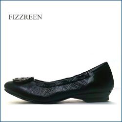 FIZZ REEN　フィズリーン fr300bl 　ブラック　【素敵なアクセサリー　さすが ロングセラーの履き心地　fizzreen　フラットパンプス】