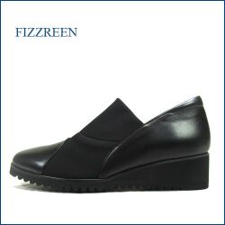 FIZZ REEN フィズリーン fr30bl ブラック【痛くない！ストレッチ素材で楽々フィット fizzreen・合わせやすい 撥水加工のスリッポン】