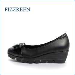 FIZZREEN フィズリーン fr1751bl　ブラック　【軽くなって登場・屈曲性の良い履き心地・FIZZREEN・かわいいリボンパンプス】