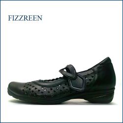 fizzreen　フィズリーン　fr2529bl　ブラック　【どんどん歩ける快適ソール・・柔らかフィット・fizzreen　ベルト パンプス】
