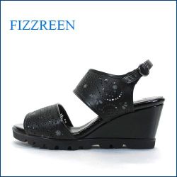 fizzreen フィズリーン fr2711bl  ブラック　【日本の新技術！下町レーザーパンチングカット。。ｆｉｚｚｒｅｅｎ　ウェッジサンダル】