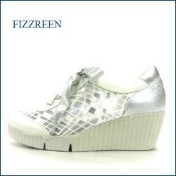 FIZZREEN フィズリーン fr305wt　オフホワイト　【曲がる軽量の厚底ソール・ きれいなシルエット。fizzreen ヒールアップ スニーカー】