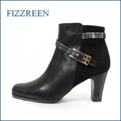 fizz reen フィズリーン fr7716bl ブラック　【きれいなラインで・・きれいにＦＩＴ・ＦＩＴ・ＦＩＴ・・ ｆｉｚｚｒｅｅｎ・楽々・ショートブーツ】