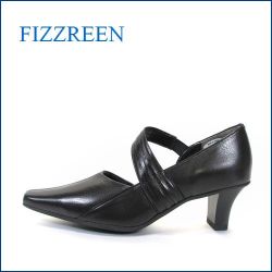 fizzreen  フィズリーン fr8916bl  ブラック　【キレイにベルトでＦＩＴ・・ぴったりゴムでＦＩＴ・・FIZZREEN 　履きやすいロングセラーパンプス】