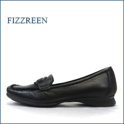 fizzreen  フィズリーン　fr9801bl　ブラック  【フィットする厚めのクッション・ロングセラーの履きやすさ　fizzreen  ビットローファー】