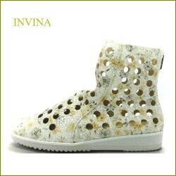 INVINA　インビナ iv2009bg 　ベージュフラワー　【優しい気持ちになれる・可愛い 小花模様の・　INVINA　スウィートなショートブーツ】