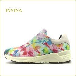 invina インビナ iv614mt 　マルチ　【可愛いお花模様の新素材・・足あたりソフトな履き心地・・INVINA　歩行に優しいスリッポン】