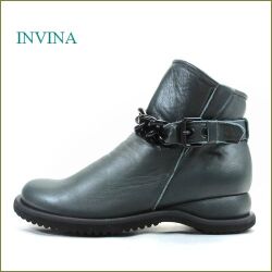 INVINA  インビナ  iv1425dmo 　ダークモス　【幅の広いラウンドトー・柔らかい一枚革の履き心地。。INVINA　かわいいのアンクルブーツ】