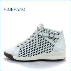 ビジェバノ　vige vano　vg6600iv 　アイボリー　【柔らかレザーで楽らく・・サイドベルト＆パンチングメッシュ。。vige vano　すっきり上品スニーカー】