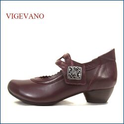VIGEVANO ビジェバノ　vg7026wi　ボルドー　【深みのある いい色ボルドー・限定カラー・vigevano 手作りのベルトパンプス】