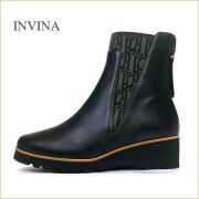 INVINA　インビナ iv2636bl 　ブラック　【 ソリのあるきれいなシルエット　軽さがポイント　INVINA サイドゴア ブーツ】