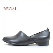 REGAL  リーガル re24bl ブラック　【履きやすい甲深の Lカット・あわせやすいアーモンドトー　regal　シンプル カッターパンプス】