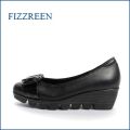 FIZZREEN フィズリーン fr1751bl　ブラック　【軽くなって登場・屈曲性の良い履き心地・FIZZREEN・かわいいリボンパンプス】