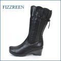 fizz reen フィズリーン fr7601bl ブラック　【可愛さ新感覚。。スッポリ包む・・フィズリーン靴・・きんちゃく・かぼちゃのリボンブーツ】