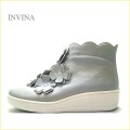 INVINA　インビナ iv5703gy 　グレイ 【可愛いフラワーカット　締めつけない幅広４Ｅ　INVINA　 お花のショーツブーツ】