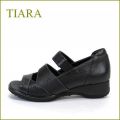 tiara　ティアラ　ti3727bl  ブラック  【足元・楽らく・ＦＩＴ・ＦＩＴ・ＦＩＴ・・ スポッと履ける・・tiara・・ 上品オープントゥ 】