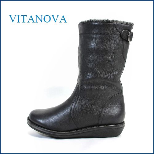 vitanova  ビタノバ vt3838bl ブラック　【シックリ足にフィットするブーツ・・vitanova・・かわいい丸まる・・ワンクラス上の履き心地】