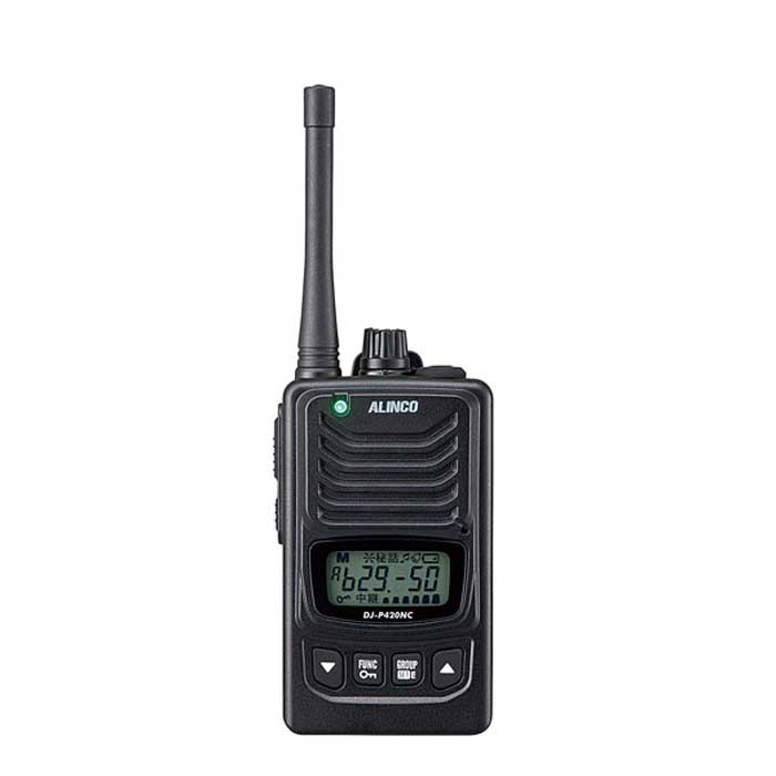 【DJ-P420】 ノイズキャンセル機能付き・特定小電力トランシーバー（交互通話・中継器対応・IP67相当の防塵・防水）