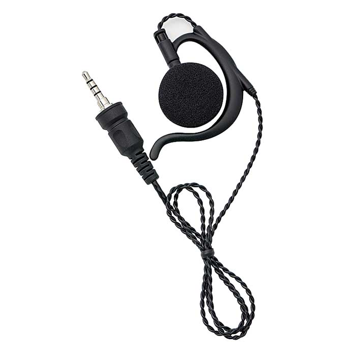 【EME-68ZM】耳かけ型ツイスト・ショートコードイヤホン（１ピンストレート）