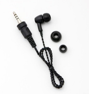 【EME-66ZC】カナル型ツイスト・ショートコードイヤホン（１ピンストレート）　