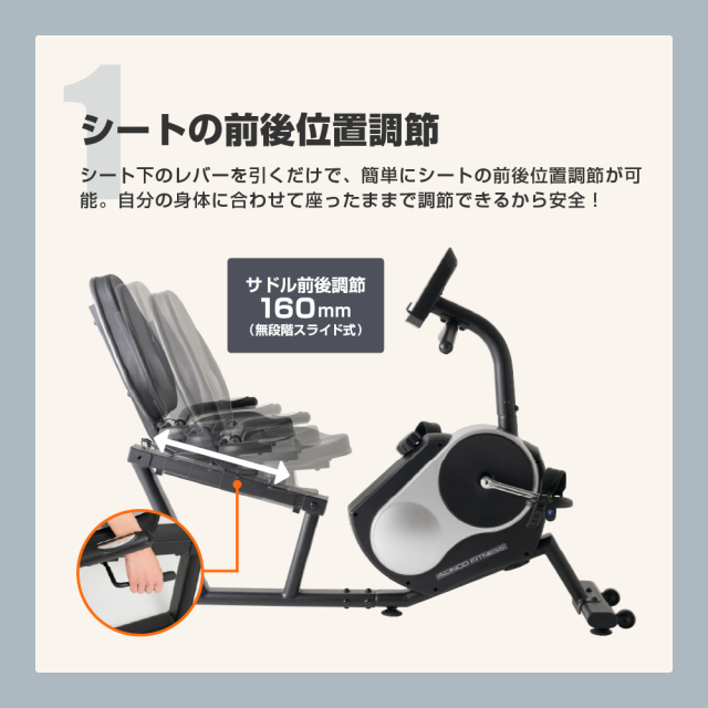 リカンベントバイク7024 AHE7024 (新品)