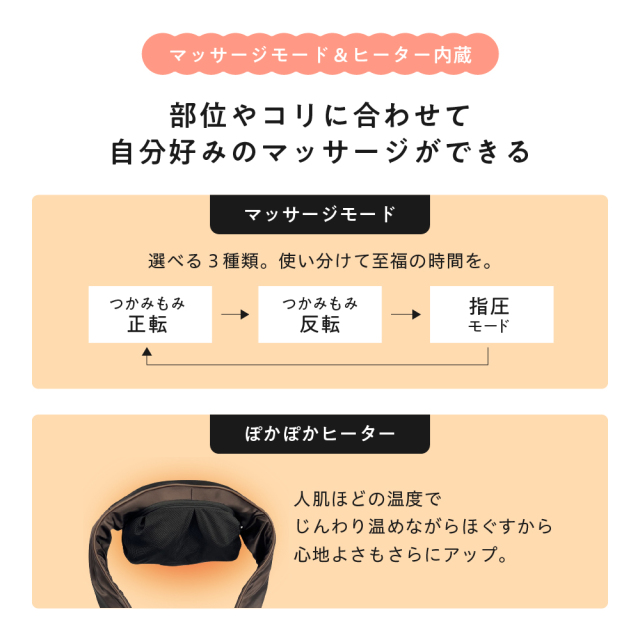 6月22日9時まで 6,600円】首マッサージャーもみたいむ やすらぎ