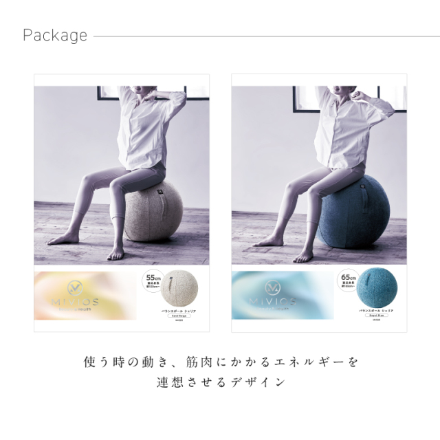 MIVIOS バランスボール シェリア 65cm MVS365 (新品)