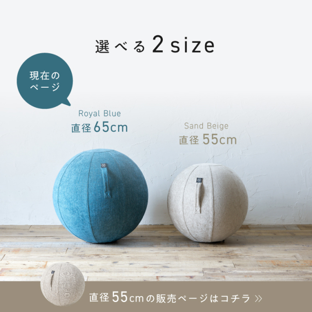 URBNFit EXERCICEBALL KIT バランスボール ブルー65cm URBNFit