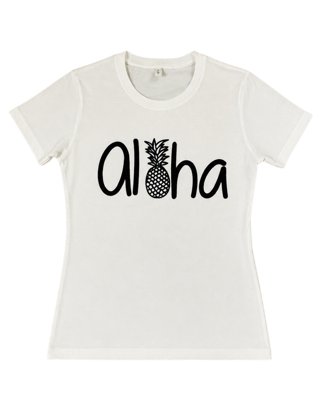 【ハワイ直輸入!!】【88Tees】　パイナップルAloha Tシャツ　WHITE Ladies Mサイズ【１点までメール便配送OK！送料250円】