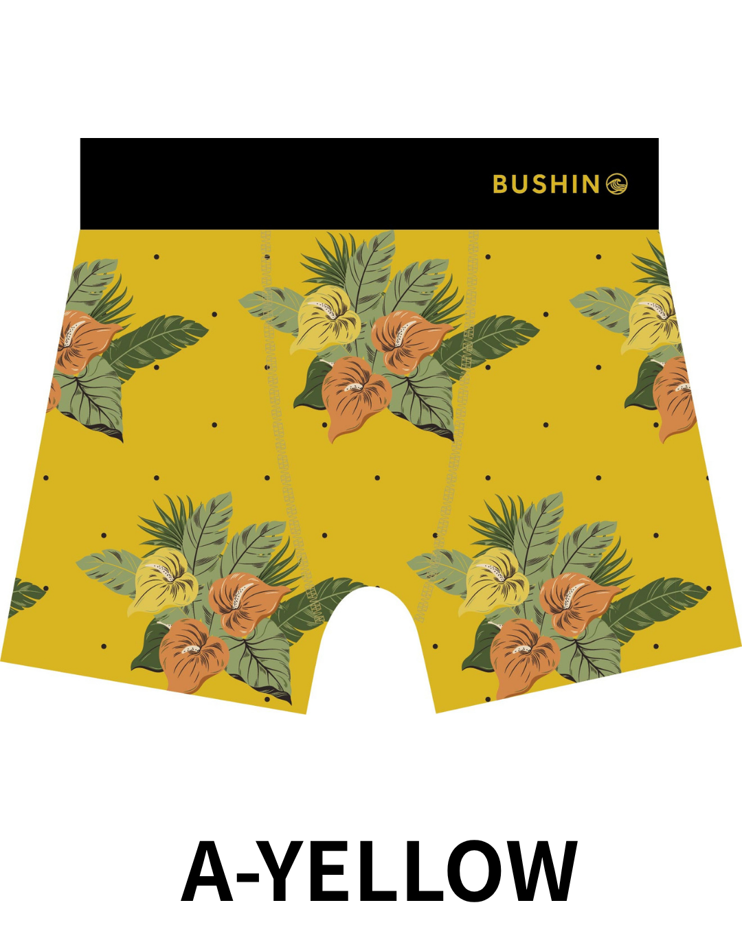 BUSHINボクサーパンツ　California Style　ANTHURIUM【２点までメール便配送OK！送料250円】