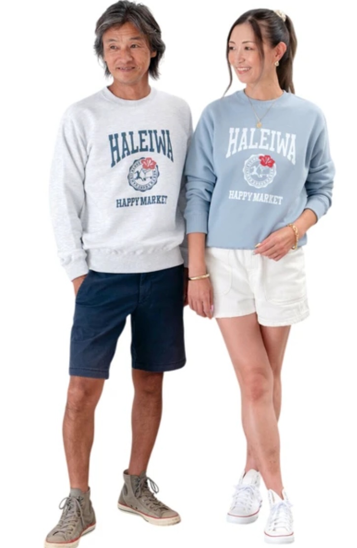 【HALEIWA HAPPY MARKET】2025AWクルーネックスウェット【受注生産】