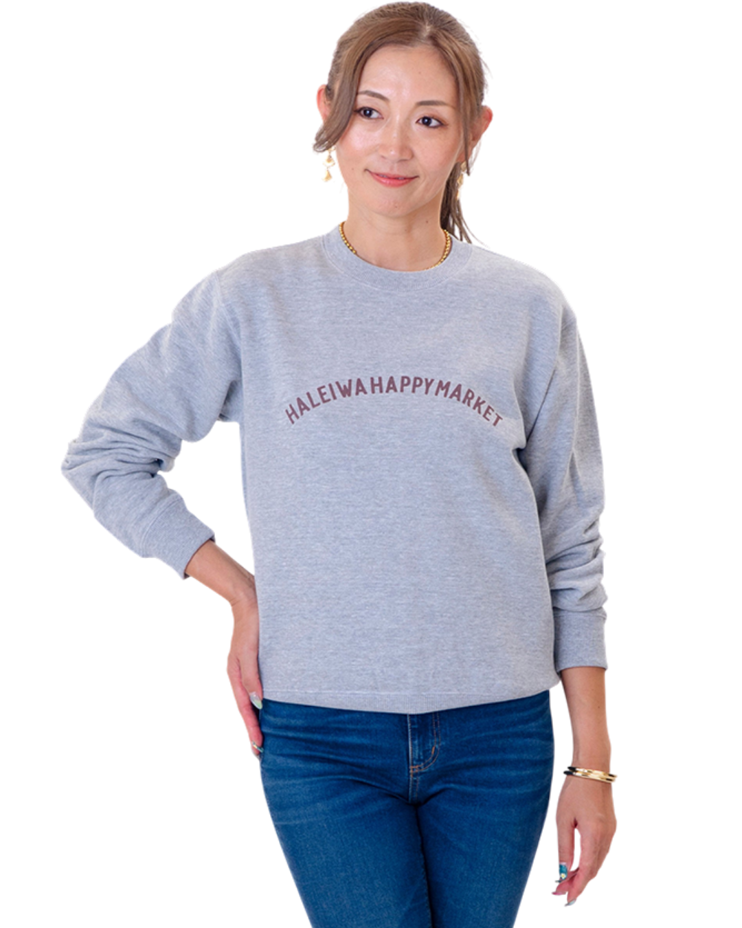 【HALEIWA HAPPY MARKET2026秋冬】HHMクルーネックスウェット（裏毛）　2620【受注生産】