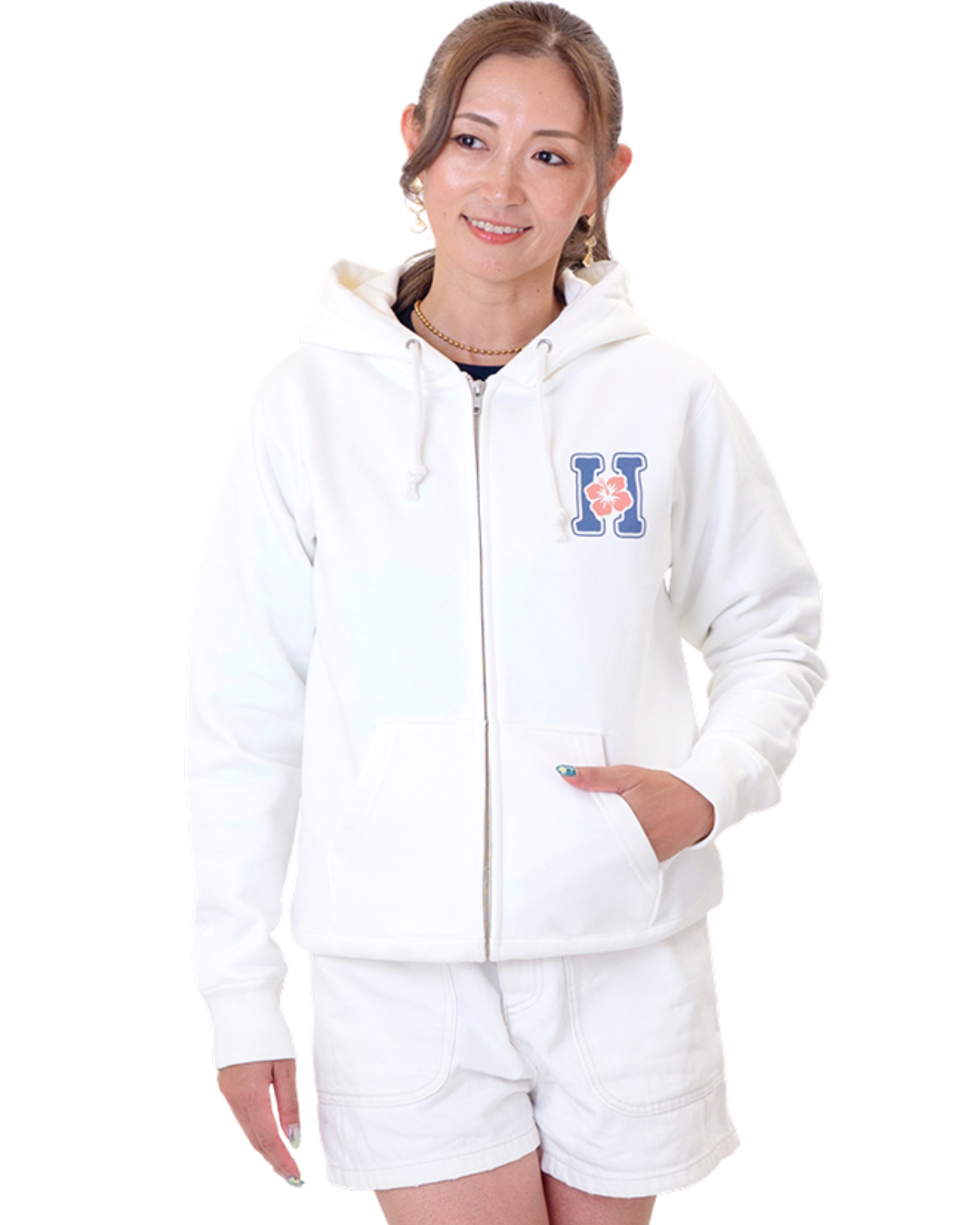 【HALEIWA HAPPY MARKET2026秋冬】HHMジップパーカー(裏起毛)　2622【受注生産】