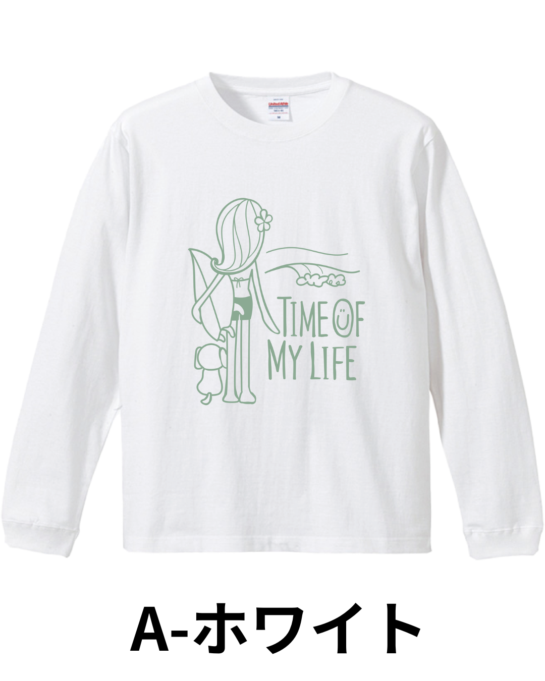 【Pukana2026秋冬】【Mililani Mari Nakaneコラボ】ロングスリーブTシャツSURFGIRL　2605【1点までメール便配送OK！送料250円】【受注生産】