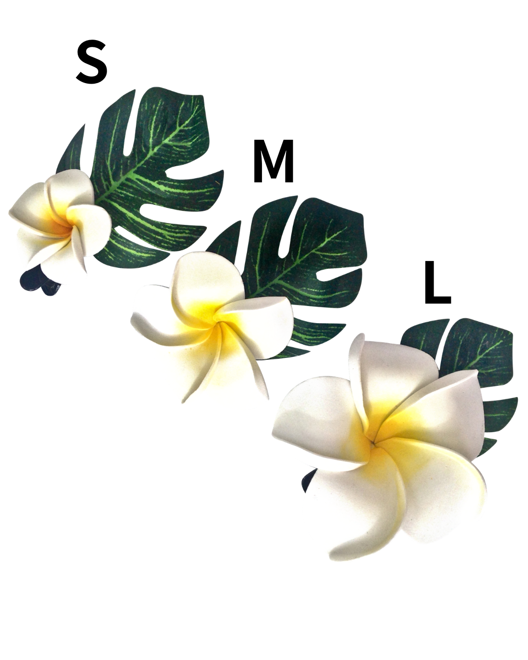 【Pukana2026春夏】リーフ&プルメリアヘアピン【３点までメール便配送OK！送料250円】