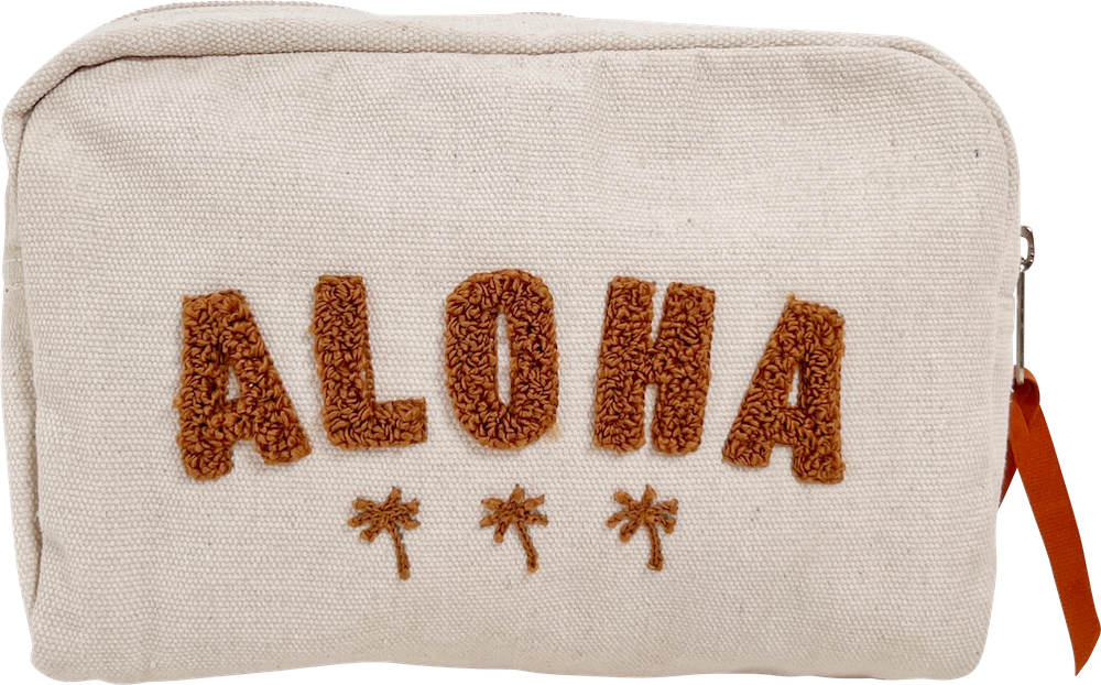相良刺繍ALOHA柄ポーチ【メール便配送OK！送料250円】