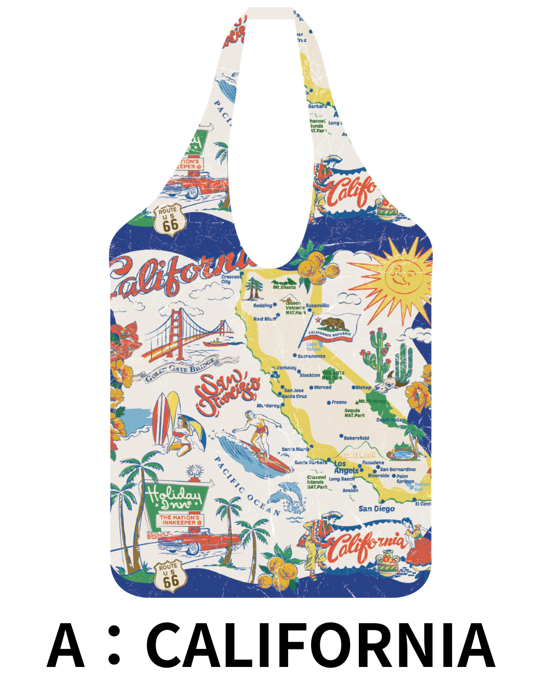 【Pukana2026春夏】World Vintage エコバッグ　S　2601【１点までメール便配送OK！送料250円】