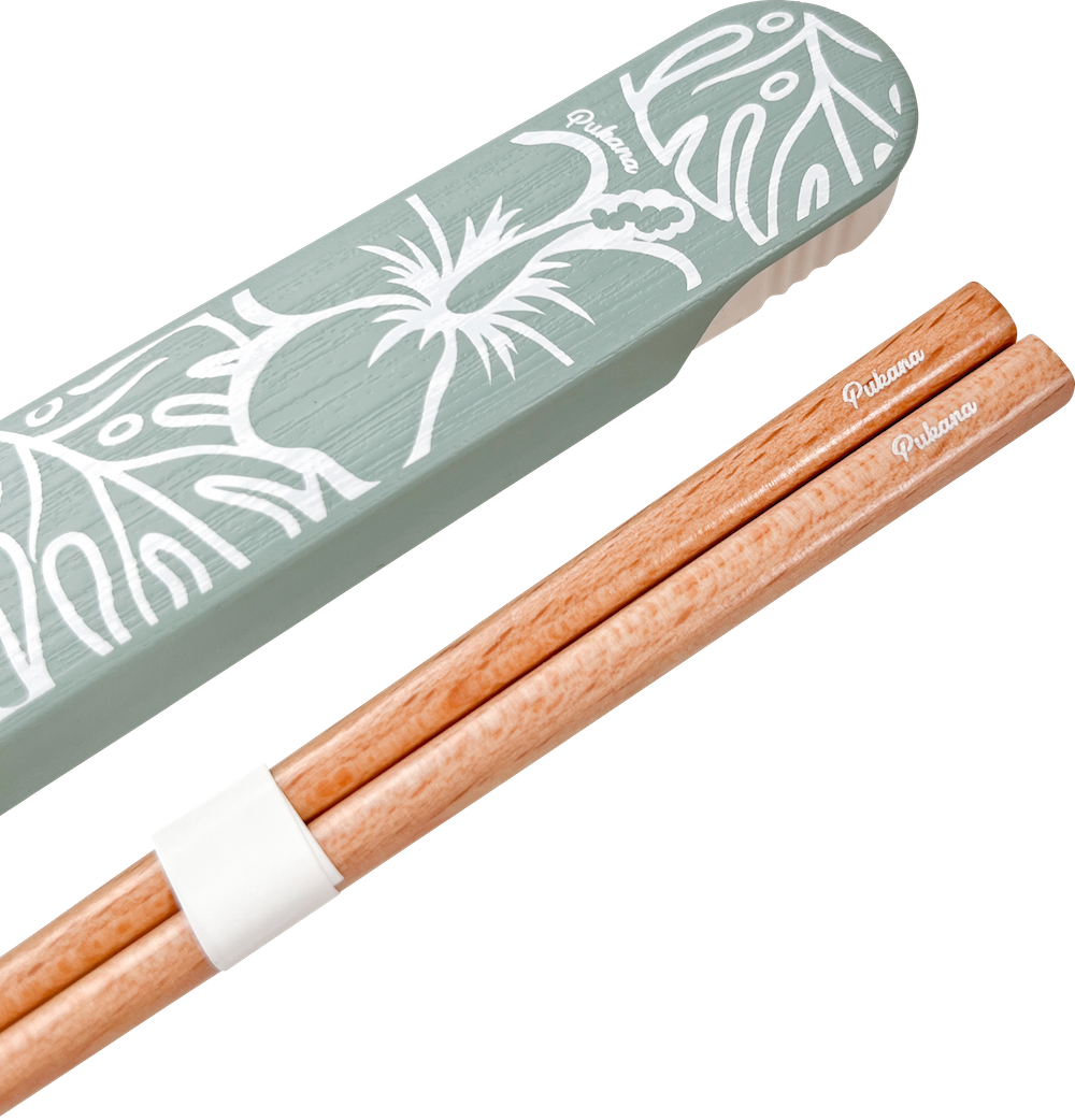 木目箸・箸箱セット