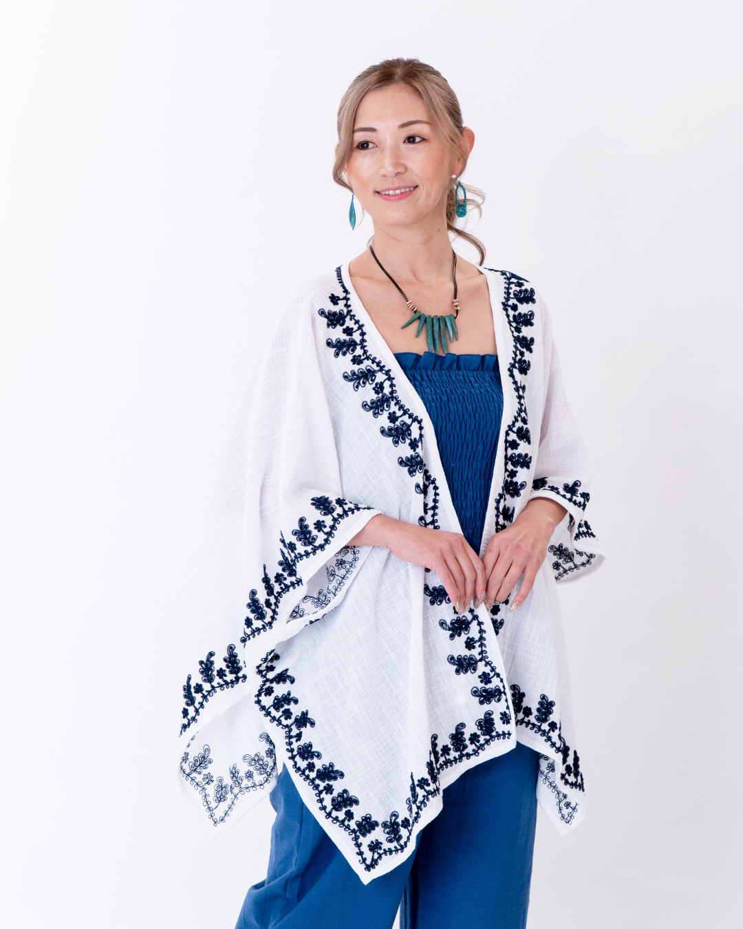 【Pukana2026春夏】刺繍カーディガン