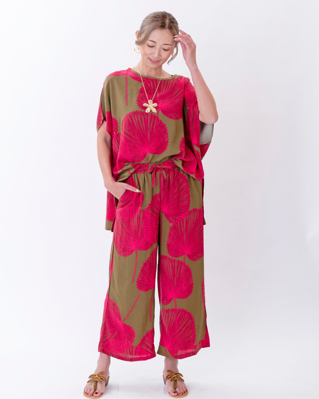 【Pukana2026春夏】リラックスワイドパンツ　2614