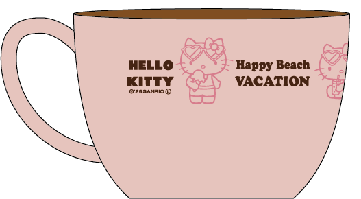 【HELLO KITTY】木目マグカップ