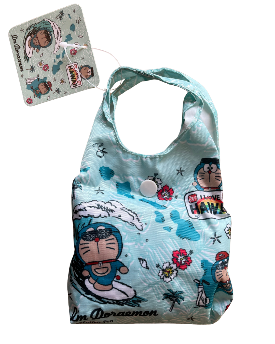 【ハワイ直輸入!!】【ABC STORES Hawaii】ドラえもんコラボエコバッグ<Map>【１点までメール便配送OK！送料250円】