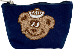 相良刺繍クマポーチ【メール便配送OK！送料250円】