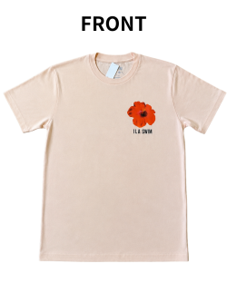 【ハワイ直輸入!!】【ILA SWIM】ハイビスカスTシャツ 　PINK Lサイズ【１点までメール便配送OK！送料250円】