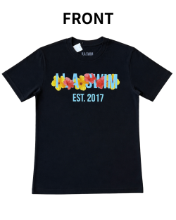 【ハワイ直輸入!!】【ILA SWIM】ハイビスカスロゴTシャツ 　BLACK Sサイズ【１点までメール便配送OK！送料250円】